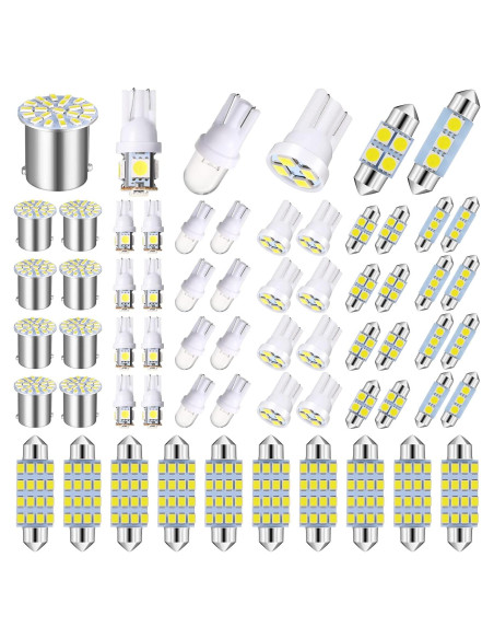 Kit de 70 Bombillas LED Frienda para Automóvil - Luz Interior 12V