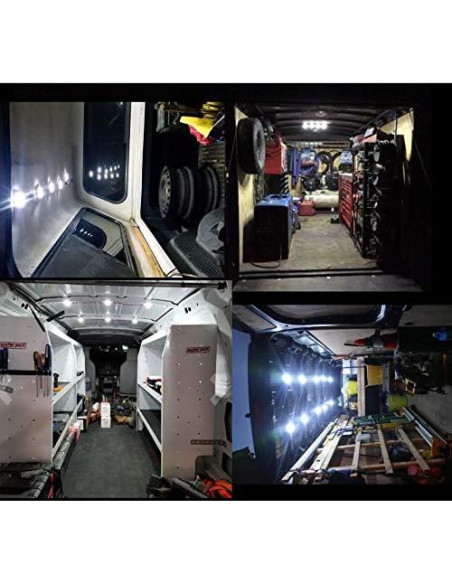 Kit de Luces LED Interior ROYFACC 60 LEDs 12V para Van