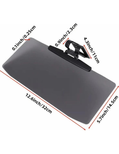 Visera Solar Polarizada GJYiauo Ajustable 32x14.5cm UV