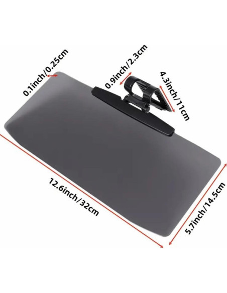 Visera Solar Polarizada GJYiauo Ajustable 32x14.5cm UV