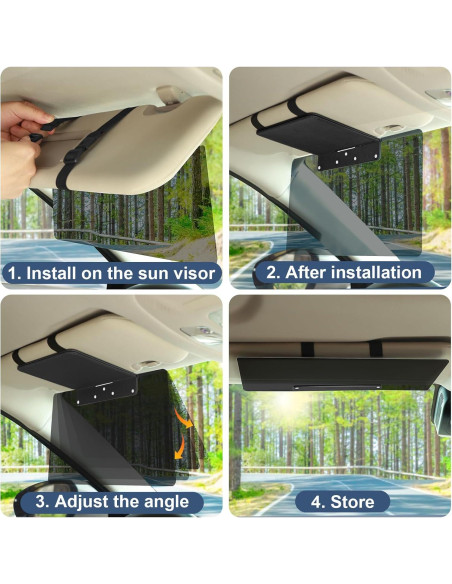 Extensor de Visera Solar NAZZO Negro Antideslumbrante UV 24cm