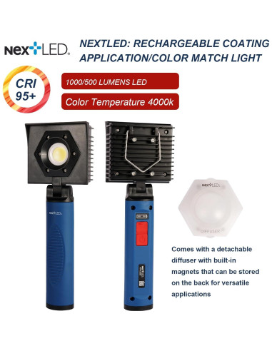 Luz LED Recargable NextLED NT-V3505 1000 Lúmenes CRI 95+