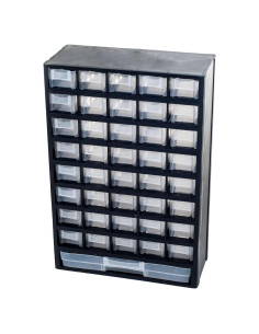 Organizador de Herramientas Stalwart 41 Cajones Plástico Negro