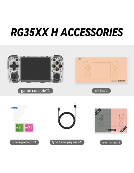 Consola de Juegos Portátil Anbernic RG35XX H 64GB Doble Joystick