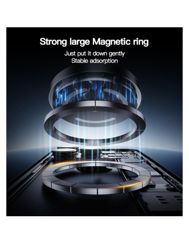 Cargador Inalámbrico para Auto LISEN 15W MagSafe Soporte Automático