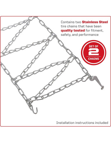 Cadenas para Neumáticos de Quitanieves Arnold 16" x 4.8"