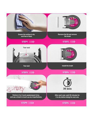 Pintura Blanca para Pared NEWALLENCE con Rodillo 2-en-1 158g