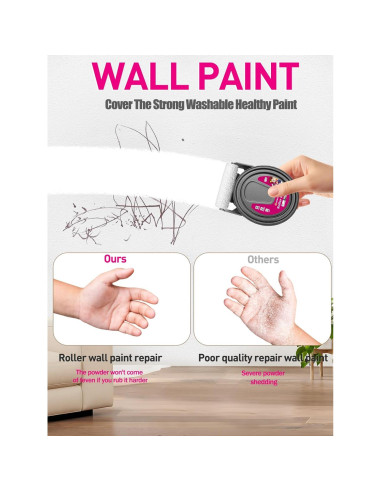 Pintura Blanca para Pared NEWALLENCE con Rodillo 2-en-1 158g