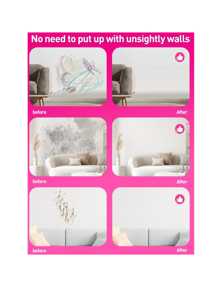 Pintura Blanca para Pared NEWALLENCE con Rodillo 2-en-1 158g