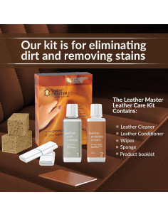 Kit de Cuidado de Cuero Leather Master 250ml - Limpiador y Acondicionador 2