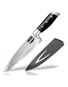 Cuchillo de Chef Utopia Kitchen 20.32 cm Acero Inoxidable Negro