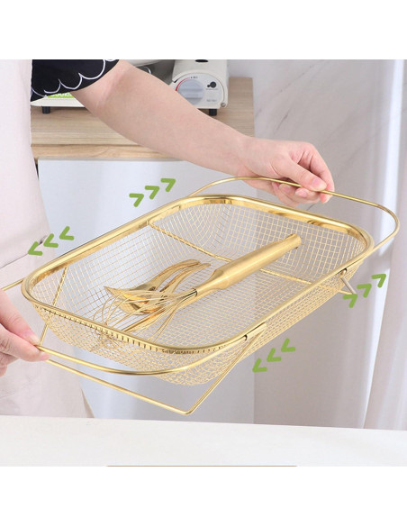 Colador de Fregadero Dpofirs Acero Inoxidable Expandible 46cm