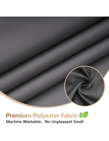 Cortina de Ducha de Tela Gris Carbón Seenus 91 x 198 cm Impermeable