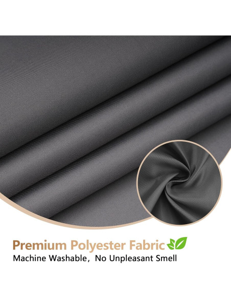 Cortina de Ducha de Tela Gris Carbón Seenus 91 x 198 cm Impermeable