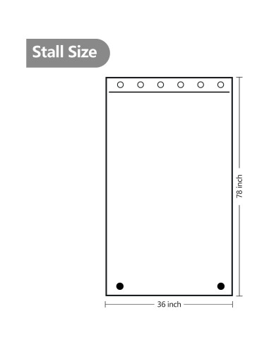 Cortina de Ducha de Tela Gris Carbón Seenus 91 x 198 cm Impermeable
