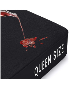 Protector de Colchón Impermeable Utopia Bedding Reina Negro 2