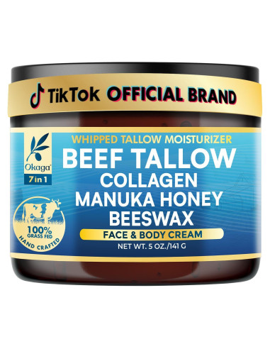 Bálsamo Hidratante Orgánico Okaga 142g - Grasa de Res con Miel