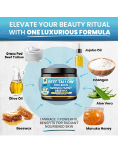 Bálsamo Hidratante Orgánico Okaga 142g - Grasa de Res con Miel 2