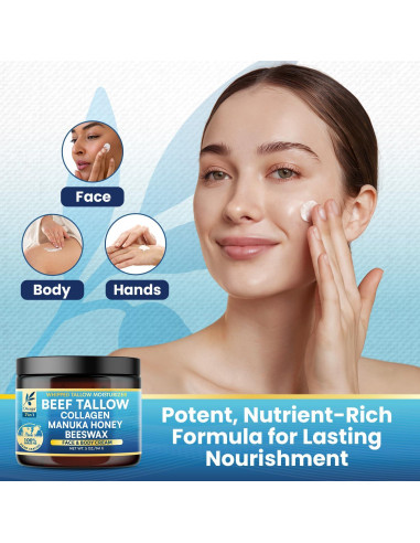 Bálsamo Hidratante Orgánico Okaga 142g - Grasa de Res con Miel