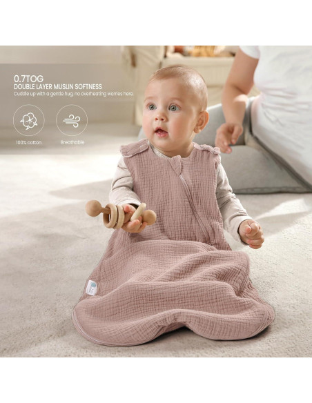 Saco de dormir Muselina Lulumoon para bebé - XS Arena Margarita