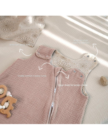 Saco de dormir Muselina Lulumoon para bebé - XS Arena Margarita