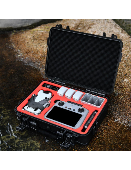 Estuche Duro Impermeable KEKETOHA para DJI Mini 4 Pro - Negro