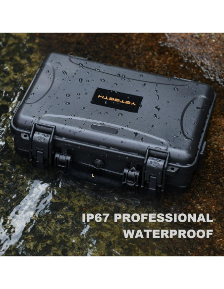 Estuche Duro Impermeable KEKETOHA para DJI Mini 4 Pro - Negro