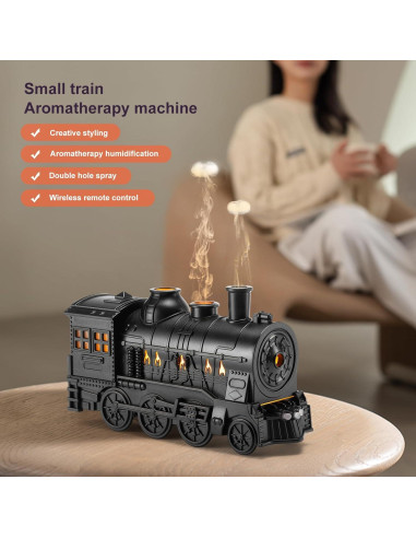 Difusor de Aromaterapia HIROGA V61 300ml Negro Ultrasónico