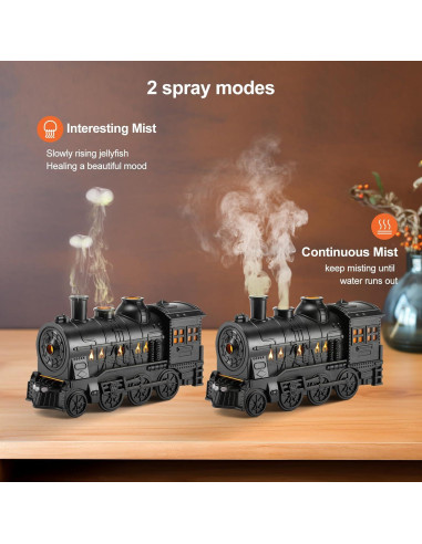 Difusor de Aromaterapia HIROGA V61 300ml Negro Ultrasónico