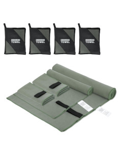 Juego de Toallas de Viaje NUOYEE Microfibra 4 Piezas S L XL