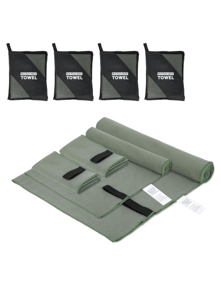 Juego de Toallas de Viaje NUOYEE Microfibra 4 Piezas S L XL Juego de Toallas de Viaje NUOYEE Microfibra 4 Piezas S L XL