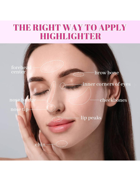 Paleta de Maquillaje Iluminador SPRINGSKY 10 Colores 132g