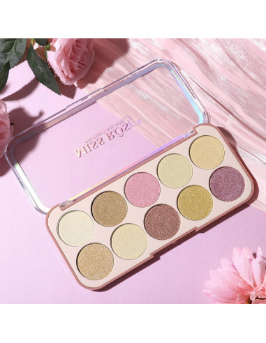 Paleta de Maquillaje Iluminador SPRINGSKY 10 Colores 132g