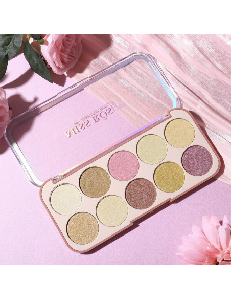 Paleta de Maquillaje Iluminador SPRINGSKY 10 Colores 132g