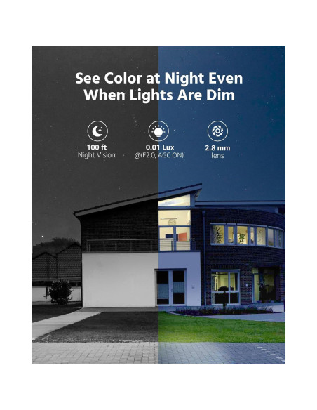 Cámara de Seguridad PoE ANNKE 3K con Audio y Visión Nocturna