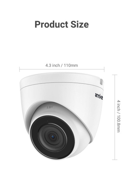 Cámara de Seguridad PoE ANNKE 3K con Audio y Visión Nocturna