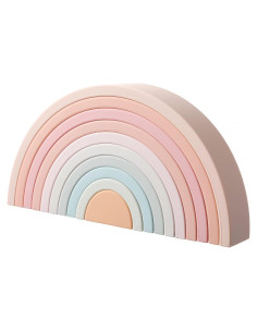Juguete Apilable Arcoíris MCGMITT de Silicona 10 Capas