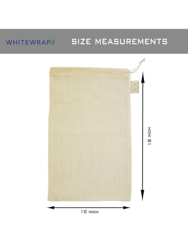 Bolsas de Producción Reutilizables WHITEWRAP 6 Pzas 25.4x45.7cm