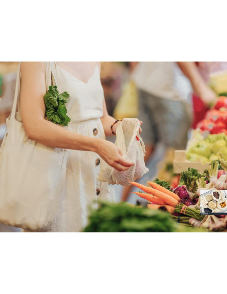 Bolsas de Producción Reutilizables WHITEWRAP 6 Pzas 25.4x45.7cm Bolsas de Producción Reutilizables WHITEWRAP 6 Pzas 25.4x45.7cm