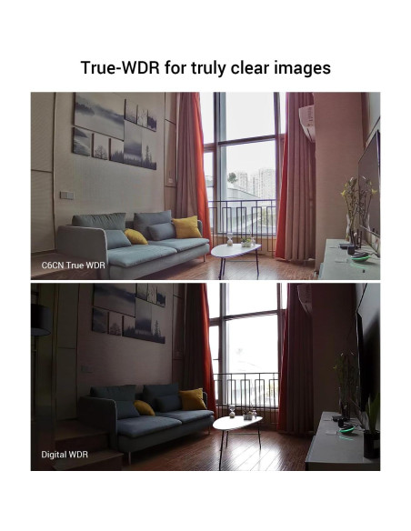 Cámara de Seguridad Wi-Fi EZVIZ C6CN 4MP Interior 360