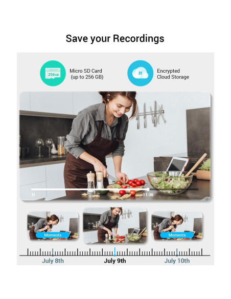 Cámara de Seguridad Wi-Fi EZVIZ C6CN 4MP Interior 360