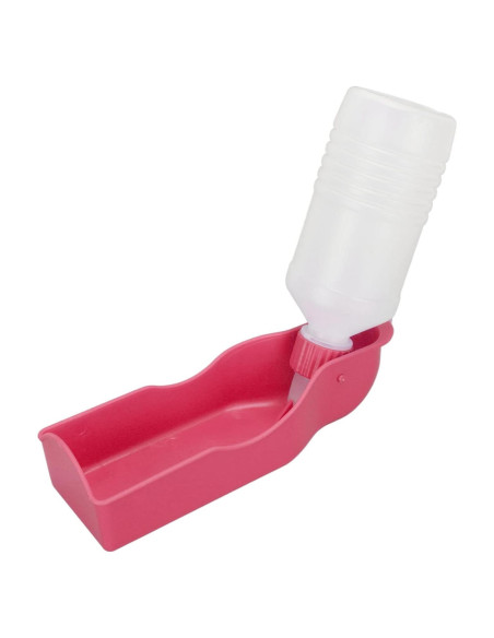 Botella de Agua para Mascotas DAUZ 300ml Rosado Portátil