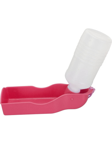 Botella de Agua para Mascotas DAUZ 300ml Rosado Portátil
