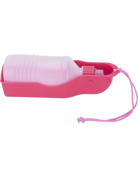 Botella de Agua para Mascotas DAUZ 300ml Rosado Portátil