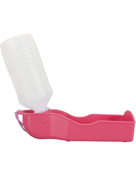Botella de Agua para Mascotas DAUZ 300ml Rosado Portátil
