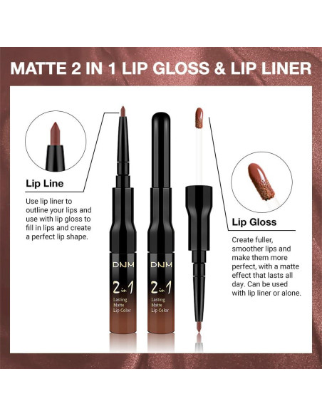 Lápiz Labial Mate evpct 4.14 ml Marrón Rojizo y Tinte de Labios