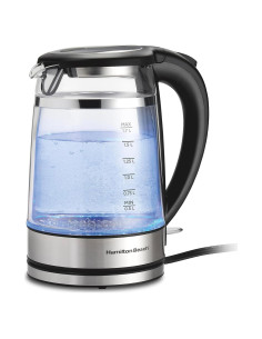 Hervidor Eléctrico Hamilton Beach 1.7L Doble Pared Vidrio