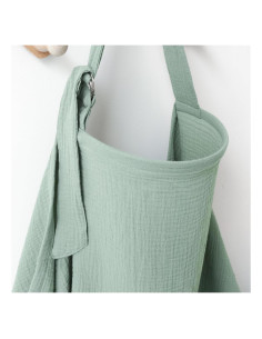 Cubierta de Lactancia Muselina 100% Algodón Verde Ajustable