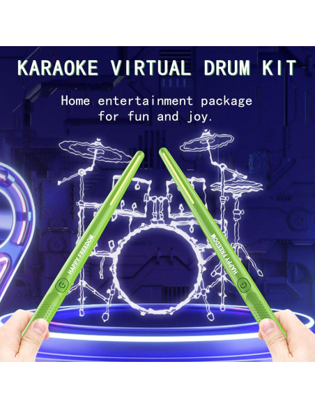 Batería Electrónica Virtual Genérico con Bluetooth y 8 Sonidos