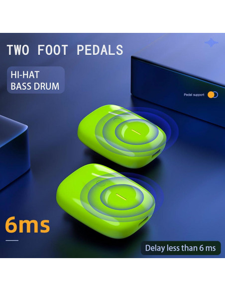 Batería Electrónica Virtual Genérico con Bluetooth y 8 Sonidos